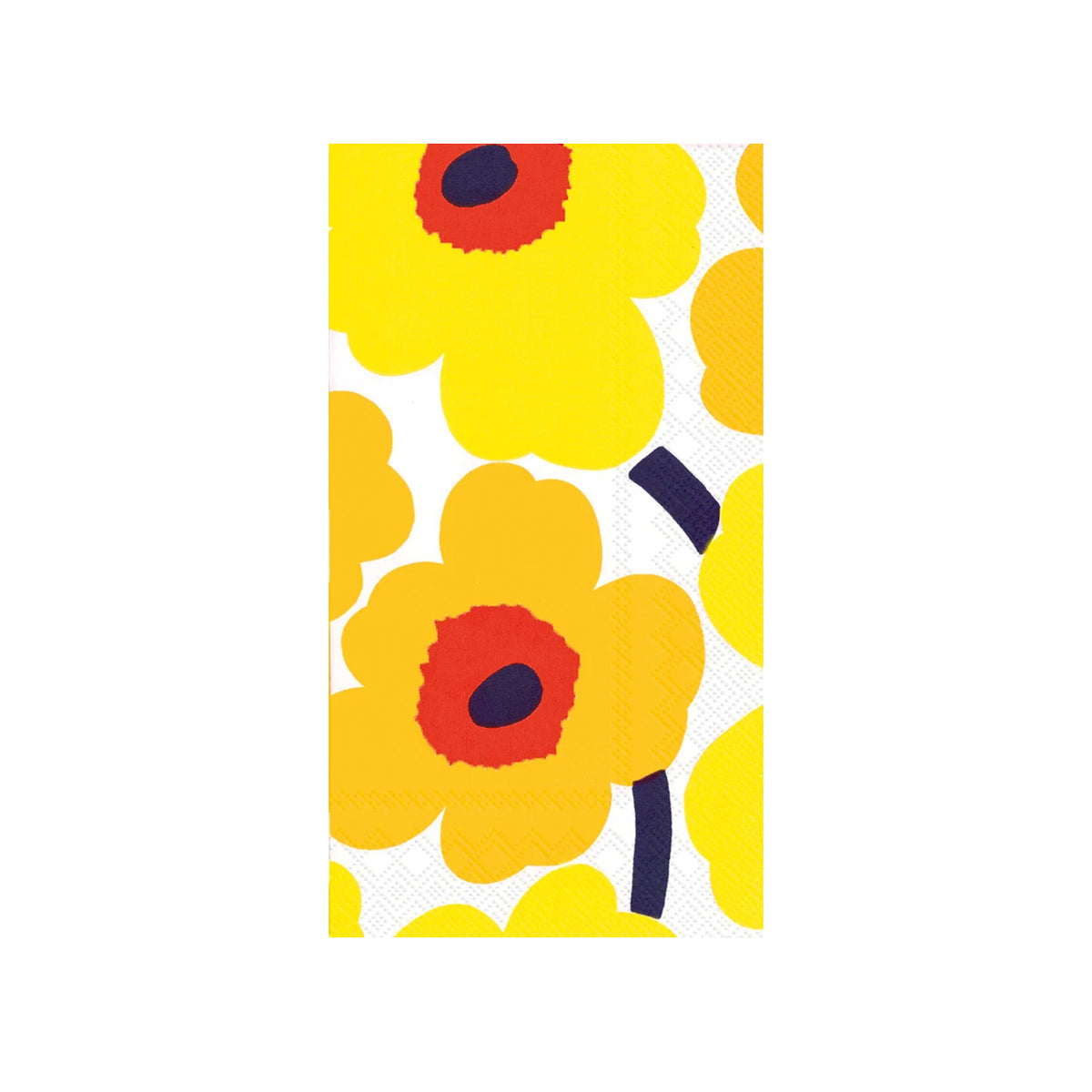 guest napkin marimekko unikko dark yellow