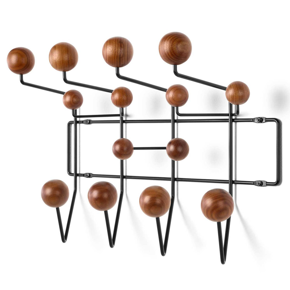 Eames Hang-It-All Walnut with Black Frame