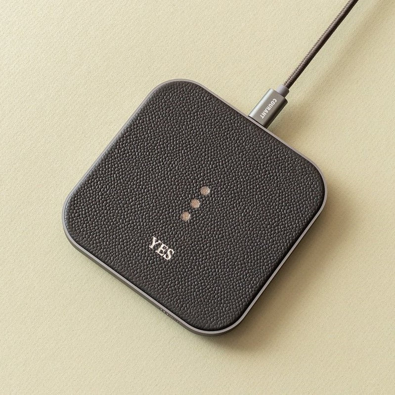 Catch 1 - Fast Wireless Phone Charger in Ash Leather
