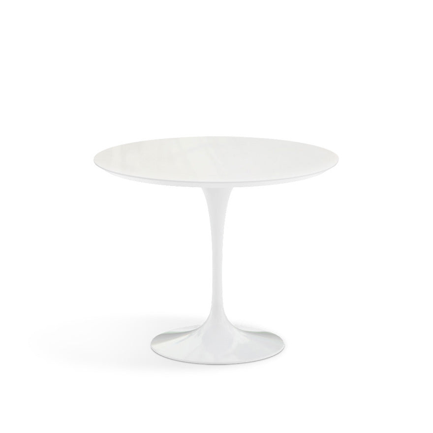 Saarinen Outdoor 35&quot; Dining Table Vetro Bianco Top