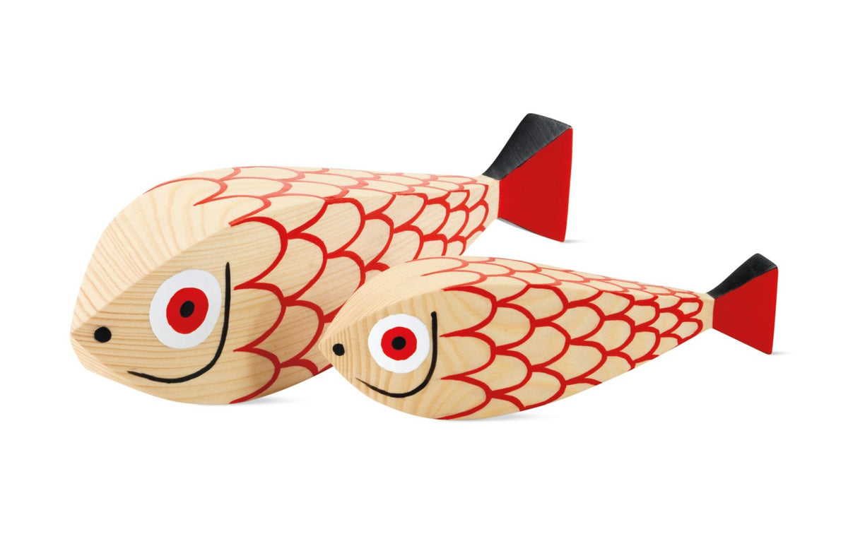 Wooden Mother Fish &amp; Child, Set of 2