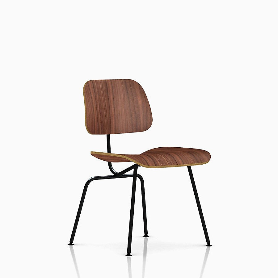 Eames Molded Plywood Dining Chair with Metal Base