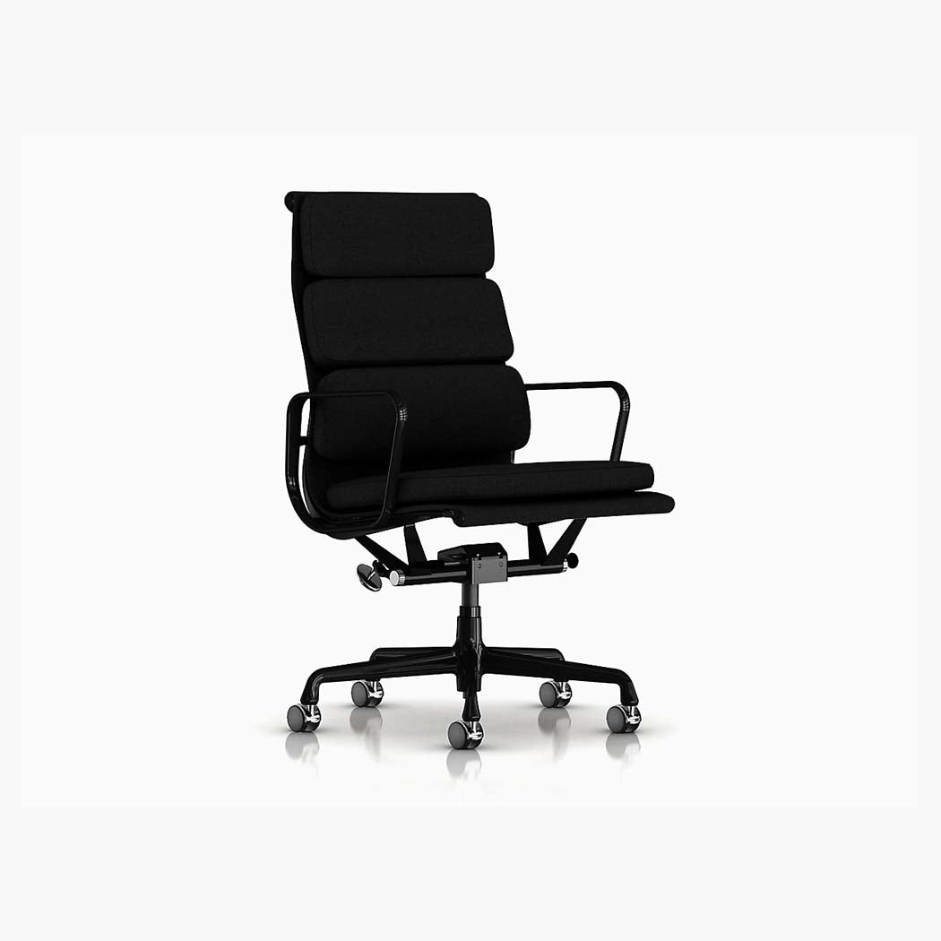 Herman Miller Eames Soft Pad Executive Chair with Pneumatic Lift - Black  Frame - Available at Grounded