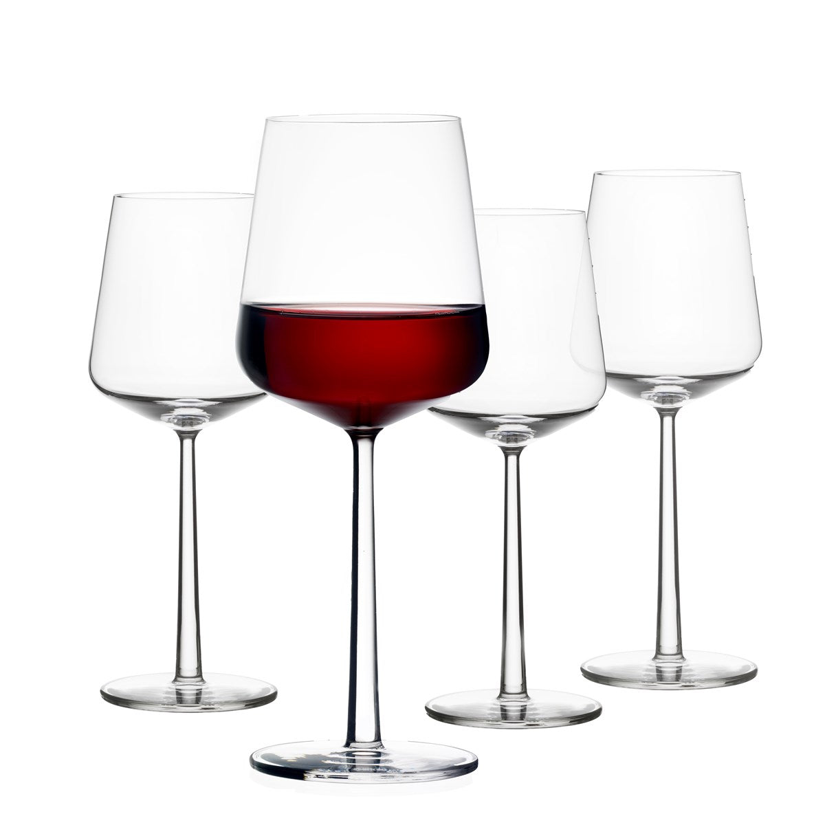 iittala essence red wine glasses - set of 4 - grounded