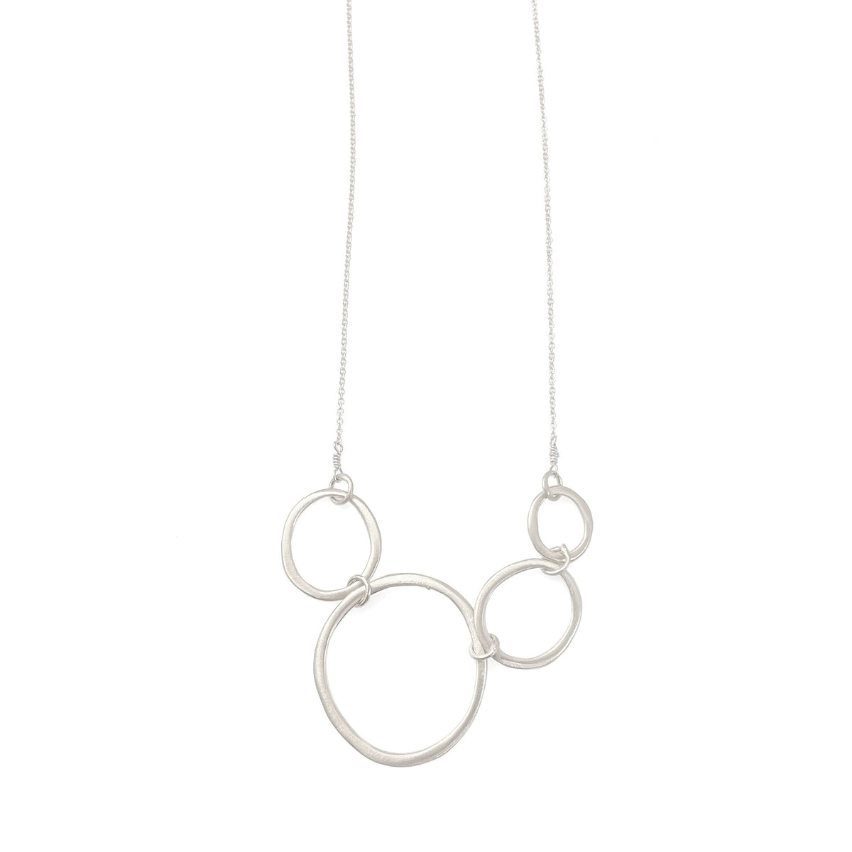 Four Links Necklace | Silver