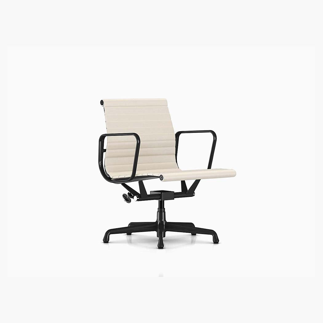 Eames Aluminum Group Management Chair - Black Frame