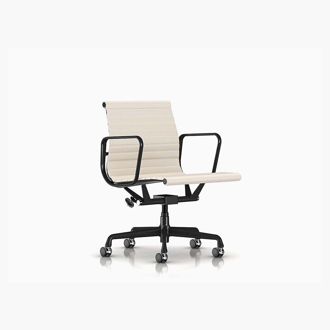 Eames Aluminum Group Management Chair - Black Frame