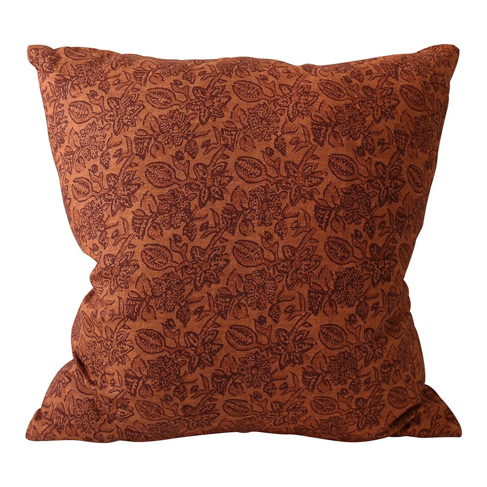 Krabi Terracotta Linen Pillow - 20&quot;