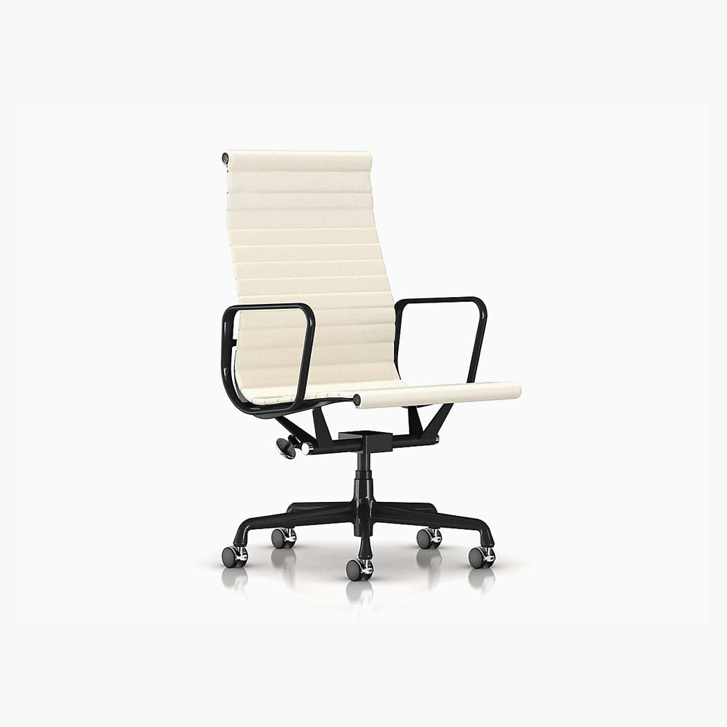 Eames Aluminum Group Executive Chair with Pneumatic Lift - Black Frame