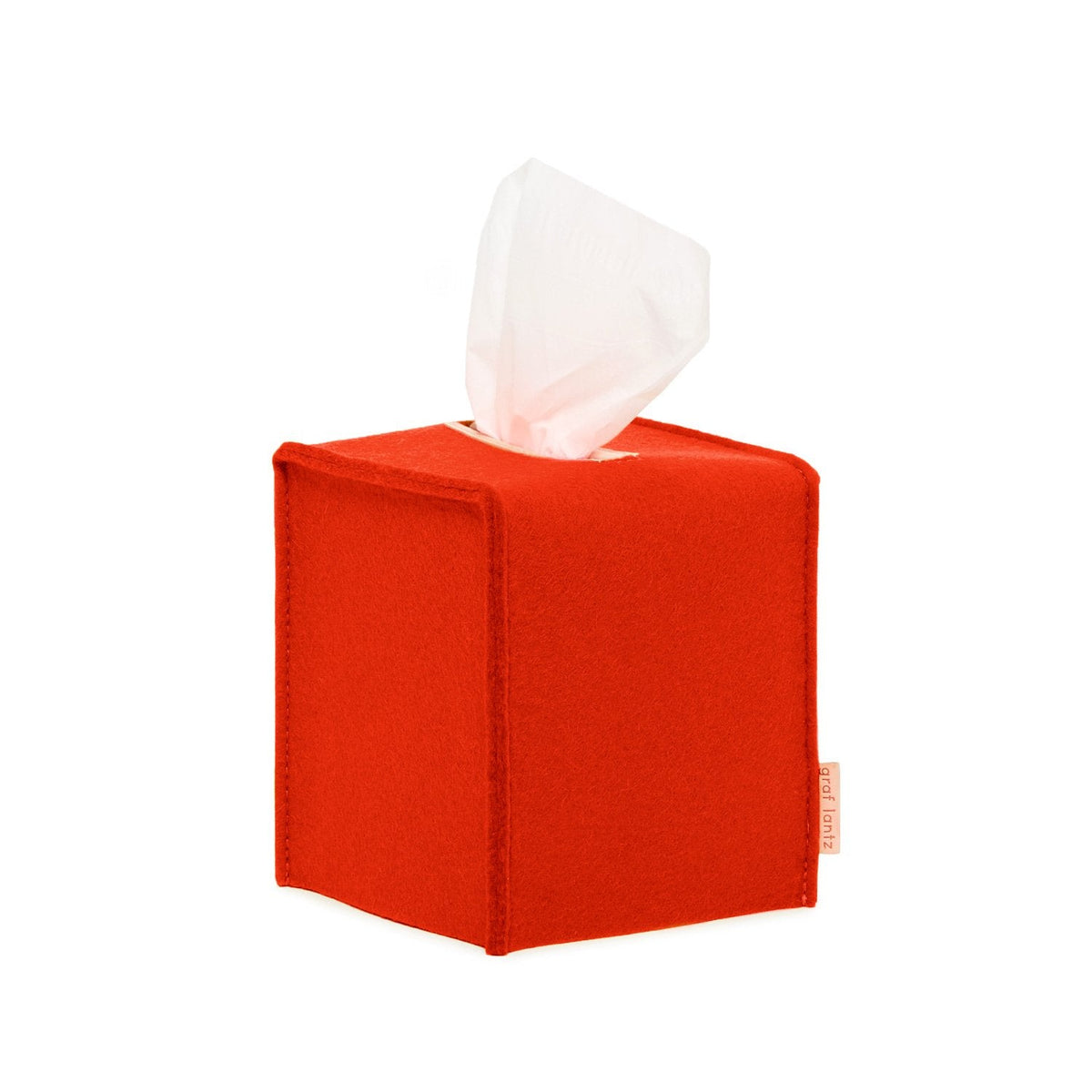 Tissue Box Cover - Small Orange
