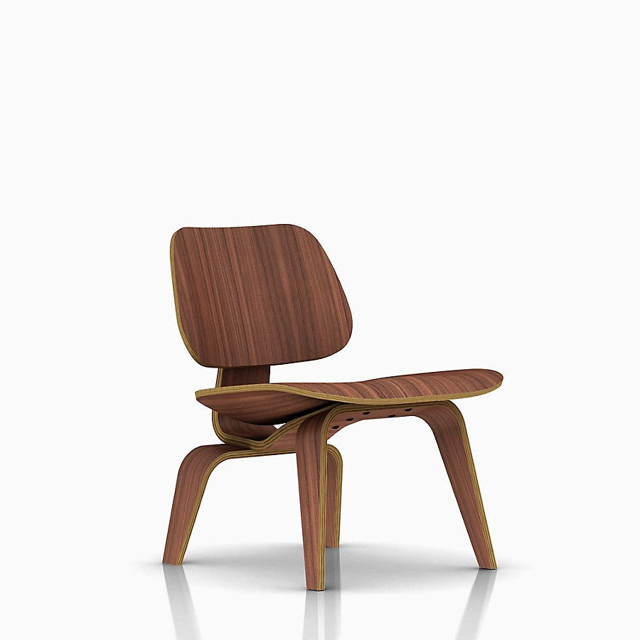 Eames Molded Plywood Lounge Chair with Wood Base